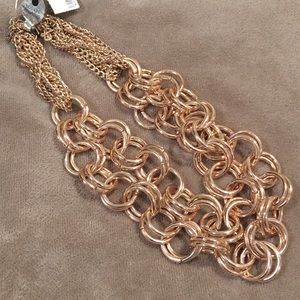 INC International Concepts Rose Gold Ring Necklace